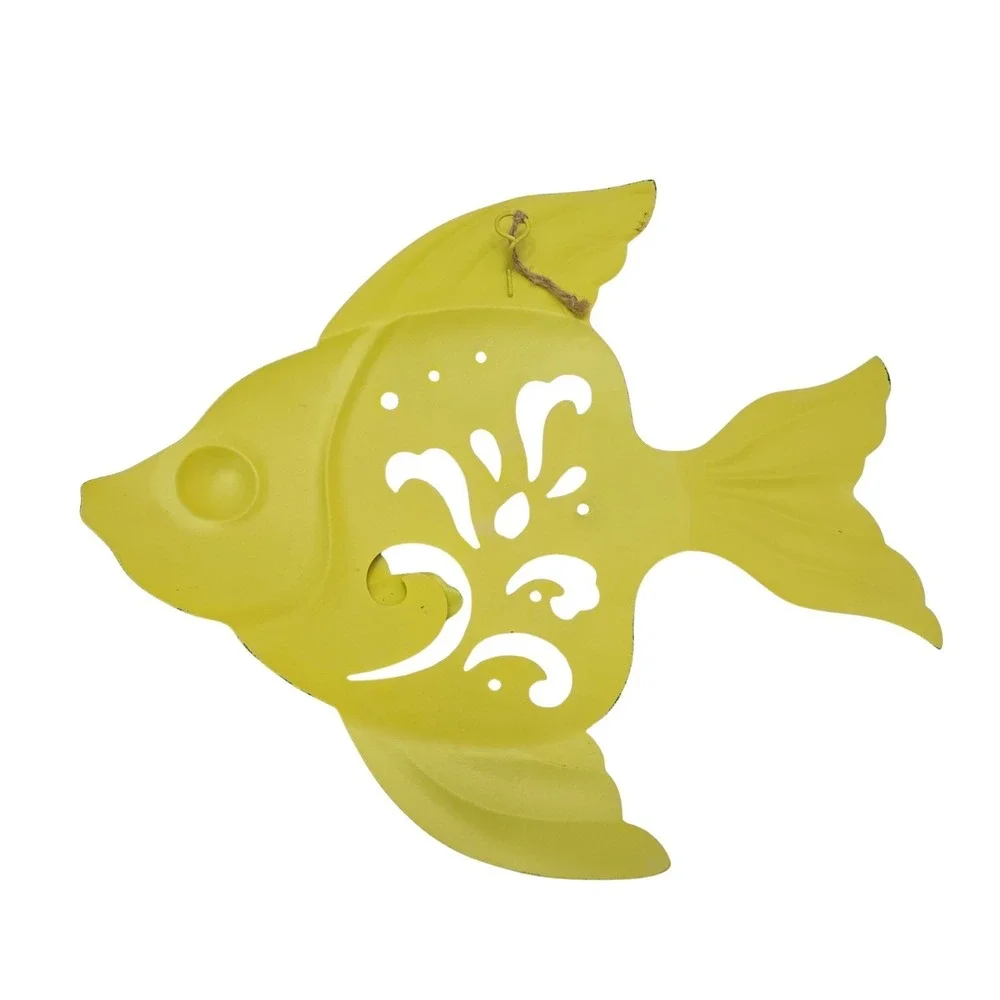 2 - Metal Fish Wall Art Vibrant Decor-Colorful 3D Tropical‎ Fish Lightweight